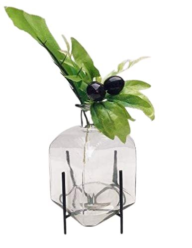 Crystal Clear Decorative Glass Flower Vase for Home Décor